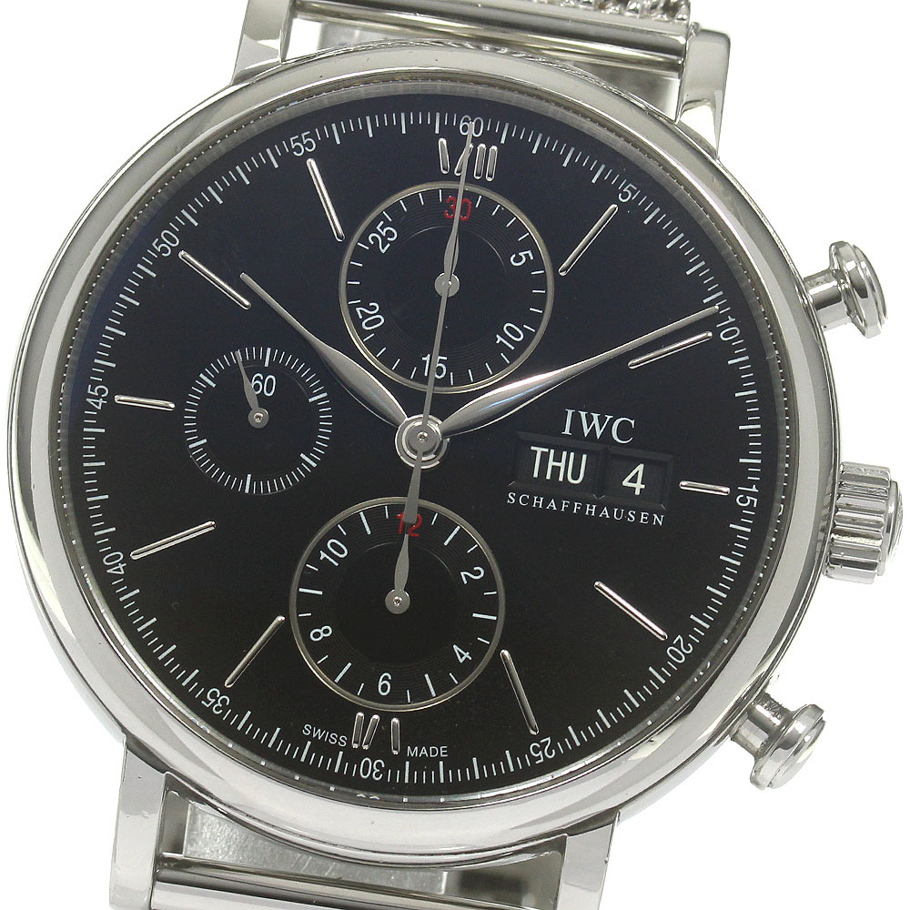 IWC SCHAFFHAUSEN IW391006 ポートフィノ デイデイト クロノグラフ 自動巻き メンズ 保証書付き_837280【ev15】拍卖