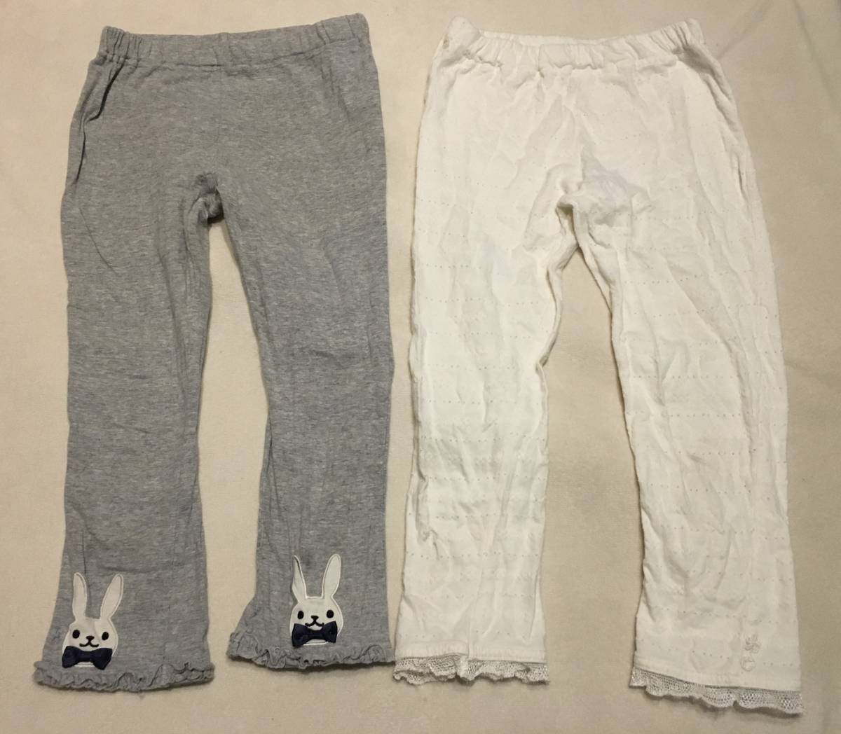 中古 7分丈レギンス 130㎝ 2点セット拍卖