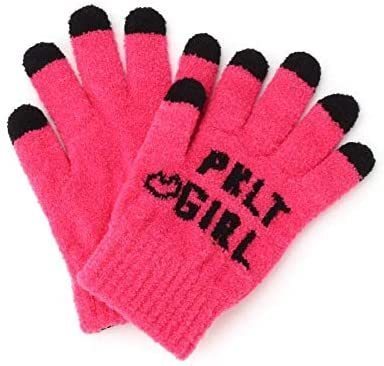 新品 PINK-latte バイカラーモールグローブ ピンク(072) 定価2090円拍卖