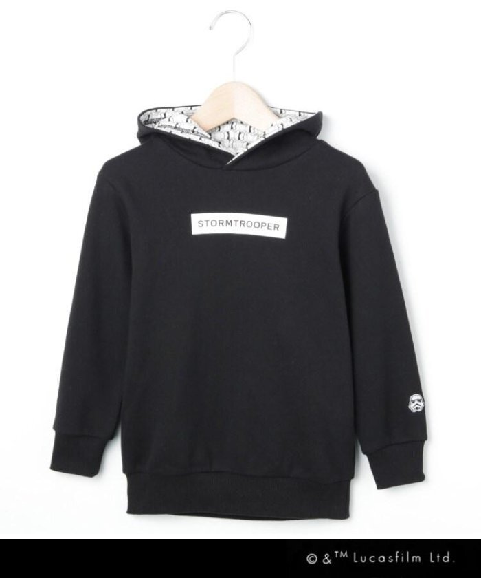 ラスト 新品 THE SHOP TK(Kids) STAR WARS(スター・ウォーズ)プルパーカー ブラック(019) 12(120cm) 拍卖