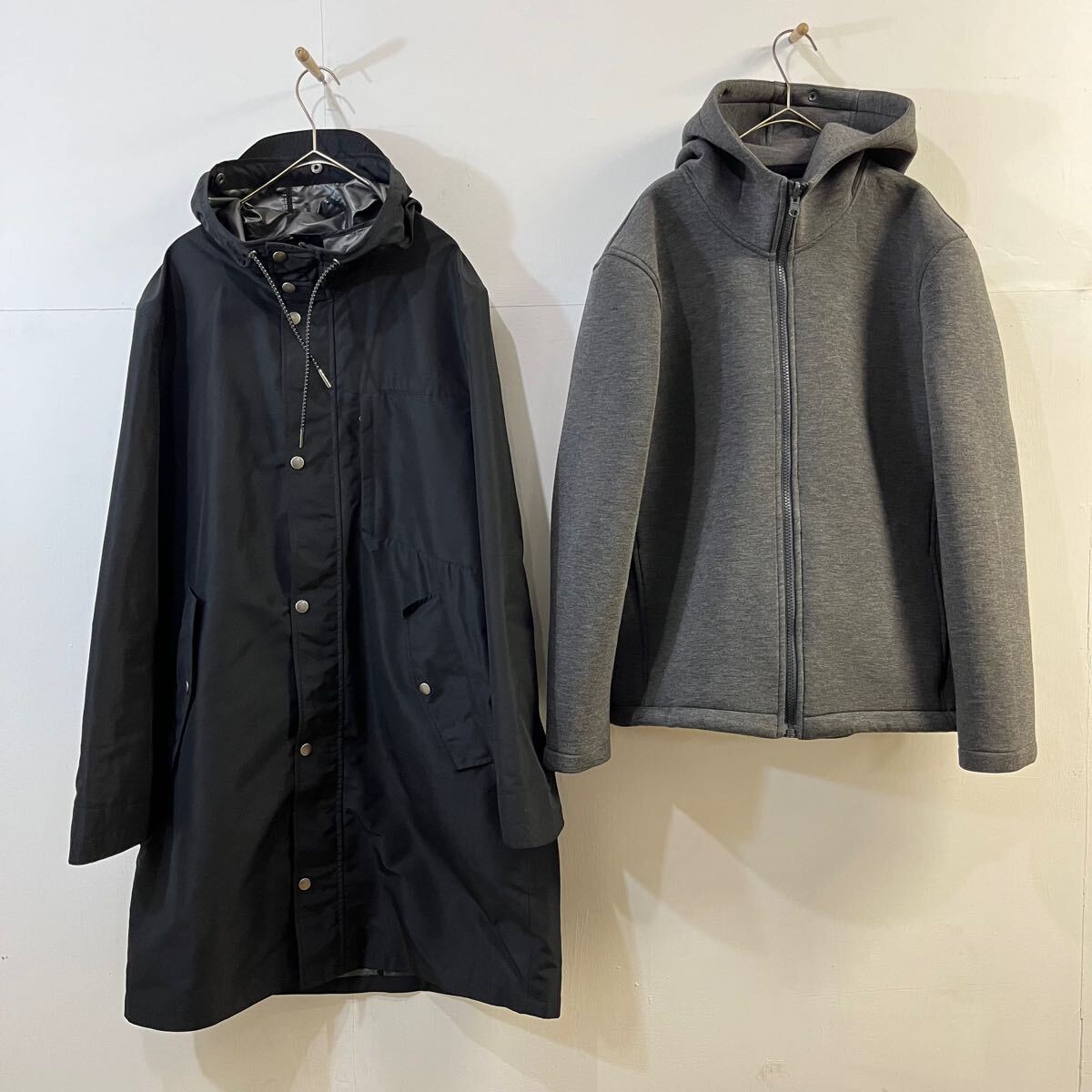 DoCLASSE 3way ロングコート ライナーコート ジップアップコート ブルゾン ダイバー素材 ポリエステル ドゥクラッセ【送料一律/同梱可能】O拍卖