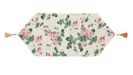 ゴブラン織りテーブルランナー・ローズ柄80㎝拍卖