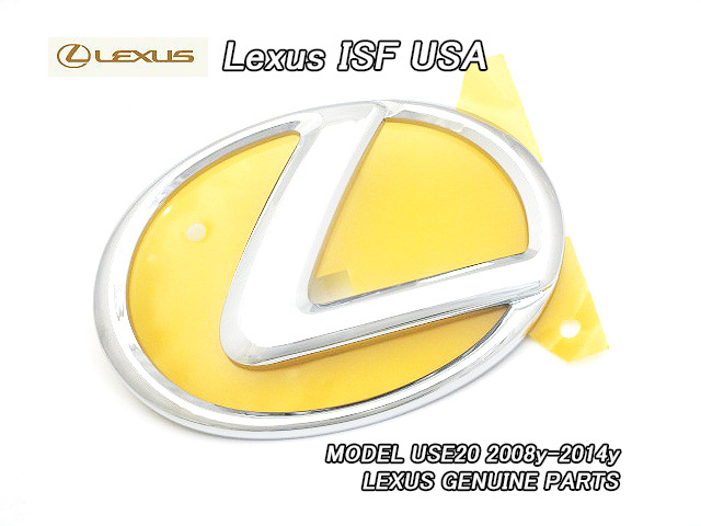レクサスIS-F/LEXUS/USE20純正USエンブレム-フロントグリルLマーク/USDM北米仕様ISFアイ.エス.エフUSAセンター.シンボルマークF-SPORT米国拍卖
