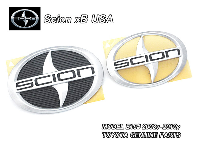 ルミオンE15前期/SCION/サイオンxB純正USエンブレムセット-前後2点(08-10y)/USDM北米仕様フロント他車流用カローラRUMION楕円シンボルUSA拍卖