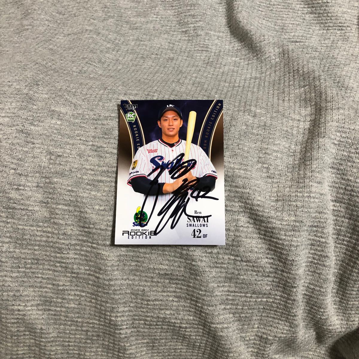 ヤクルトスワローズ 澤井 選手 直筆サインカード拍卖