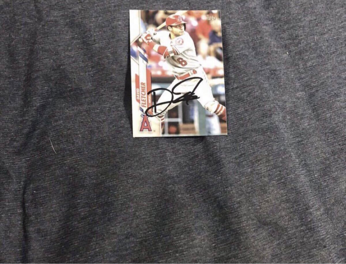 エンゼルス フレッチャー 選手 直筆サインカード拍卖