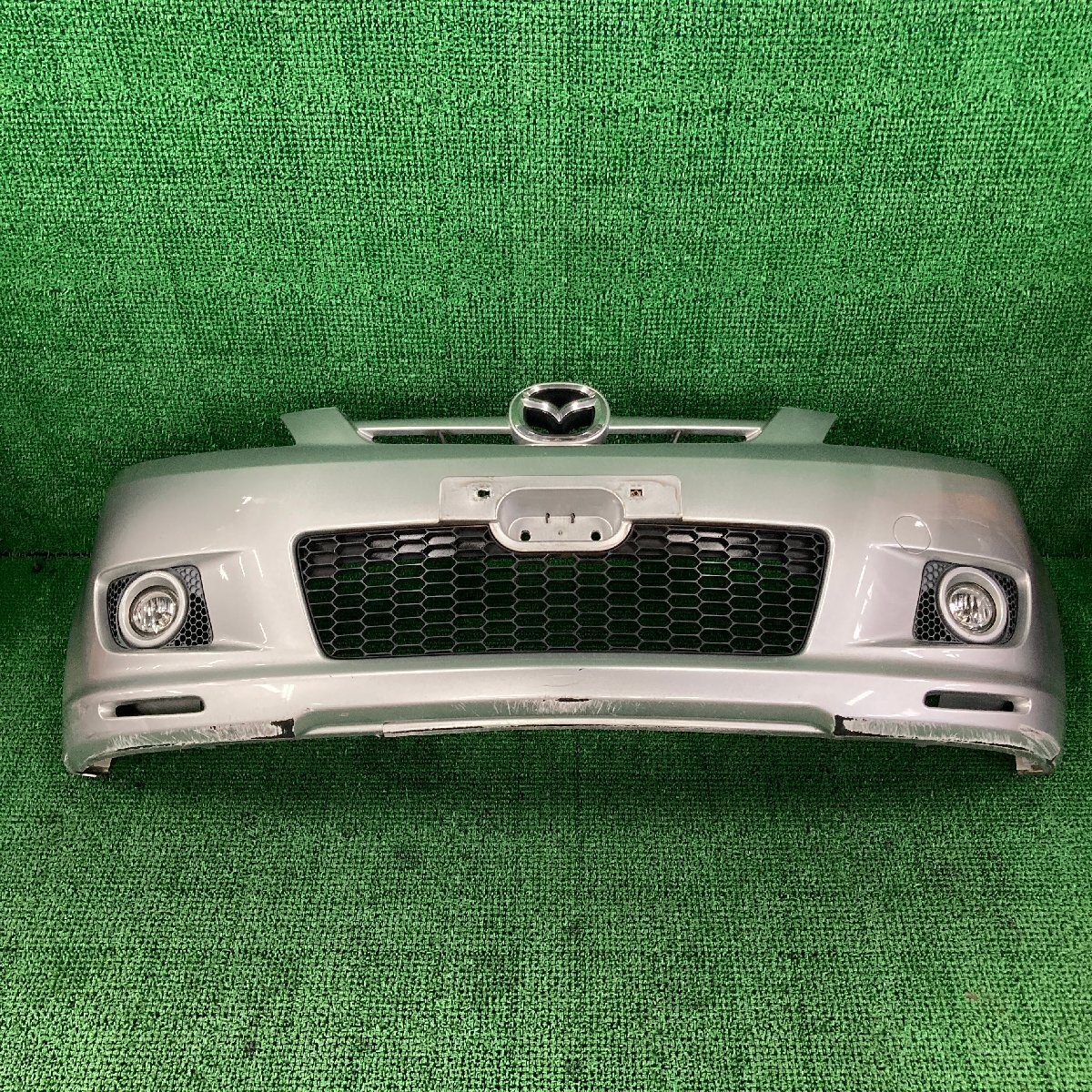 ♪♪デミオ DY5W スポルト フロントバンパー カラー 22V ジャンク (W10785)♪♪拍卖