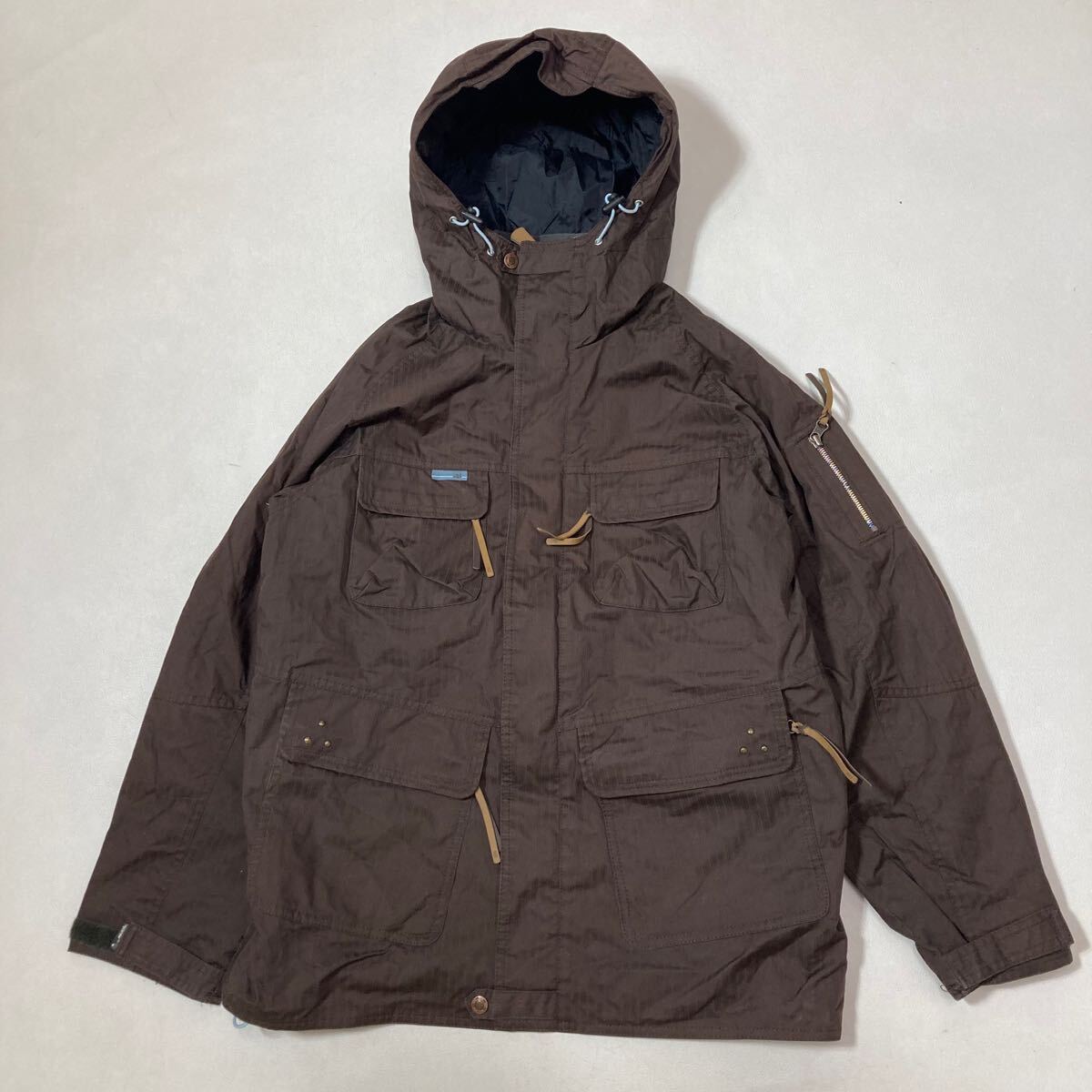 341 KENSHO ABE レディース スキー スノーボード ウェア ジャケット L アウトドア マウンテンパーカー ブラウン ジャパーナ 41127I拍卖