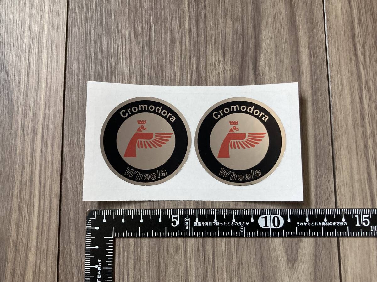 送料無料 Cromodora クロモドラ ホイル ステッカー ペアセット 50mm拍卖