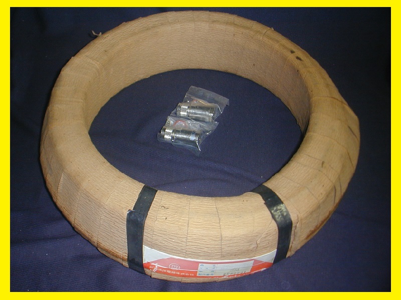 同軸ケーブル 12DFB 20m・N型コネクター 2個 【未使用】12D-FB拍卖