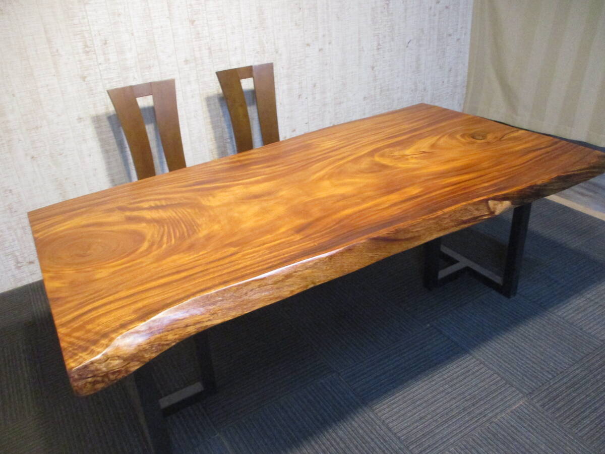 #1345■ モンキーポッド 一枚板 無垢 テーブル 板 ローテーブル ダイニングテーブル 座卓 天板 デスク 一枚板テーブル拍卖