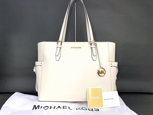 新品同様★送料無料 マイケルコース MICHAEL KORS ギリー レザー ラージ ドローストリング トラベル トートバッグ 肩掛け可能拍卖