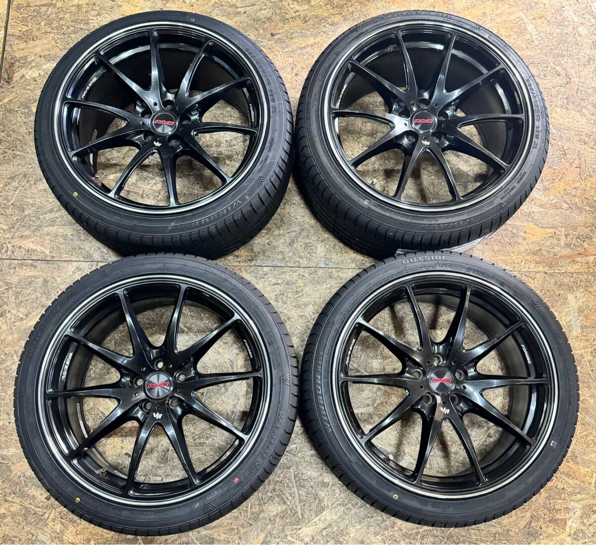 【希少!】RAYS VOLK ボルクレーシング G25 18インチ 8J+45 9J+45 5穴 5H PCD100 カローラツーリング 86 BRZ プリウス インプレッサ 拍卖