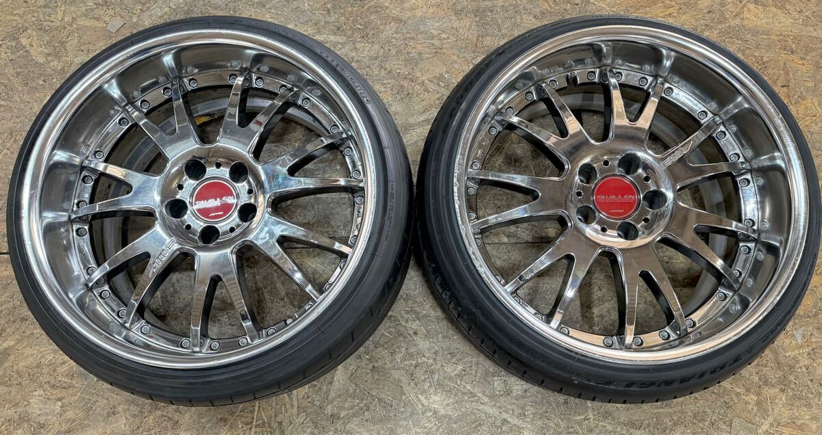 【希少!】AME シャレン 19インチ 10J+10 PCD114.3 5穴 5H 深リム 当時物 絶版 クラウン アリスト レクサス JZX100 マークX ソアラ 拍卖