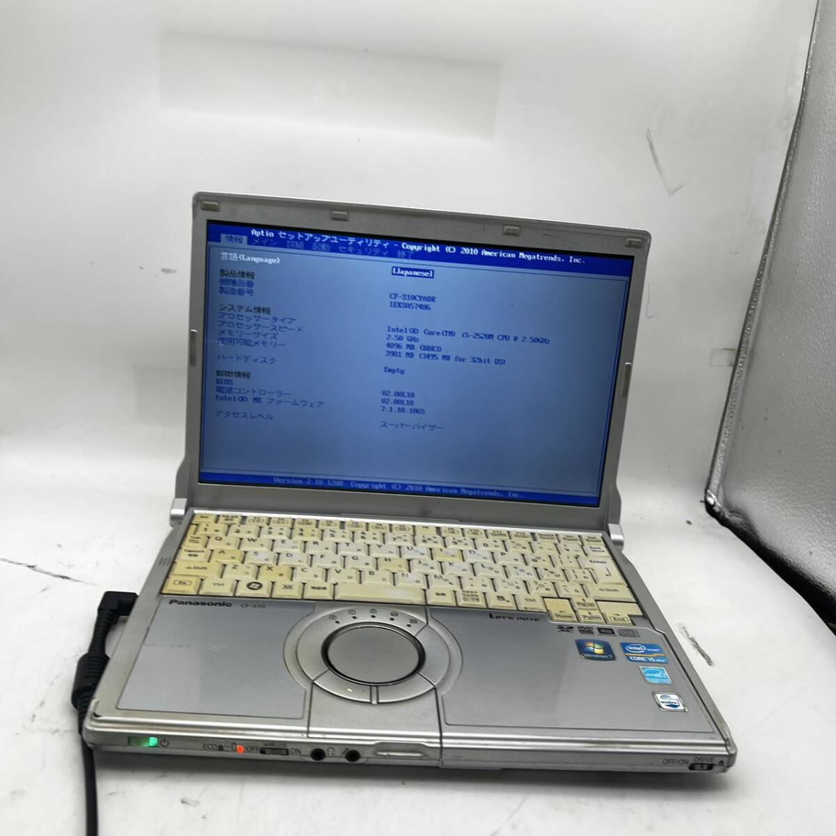 Panasonic/S10/第2世代 Core i5-2520M/12.1インチ/AB拍卖