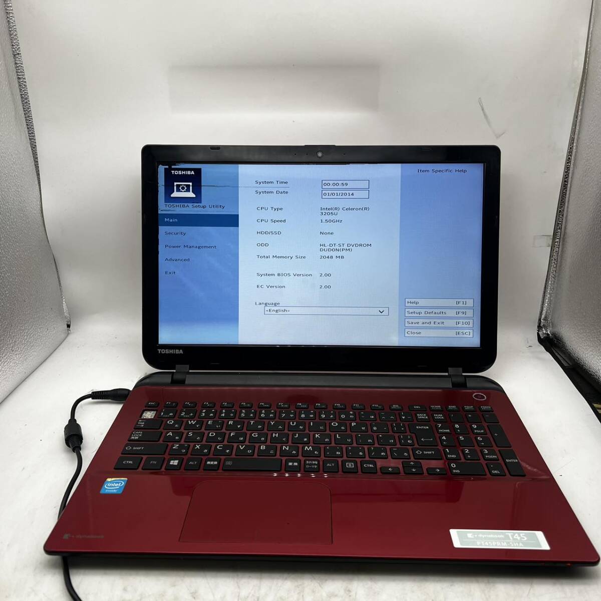 Toshiba/T45/Celeron 3205u/15.6インチ/拍卖