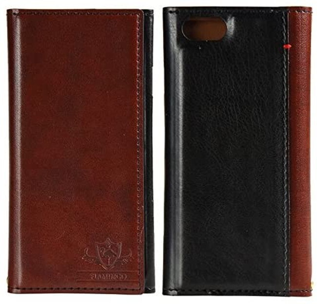 Natural design iPhone 5s 5 iPhoneSE(第一世代)(4インチ)手帳型 ケース FLAMINGO ブラウン PUレザー カードポケット付 ストラップ付拍卖