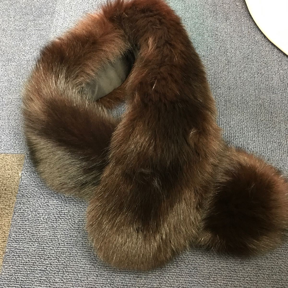 36830 1105Y リアルファー ティペット 茶系拍卖