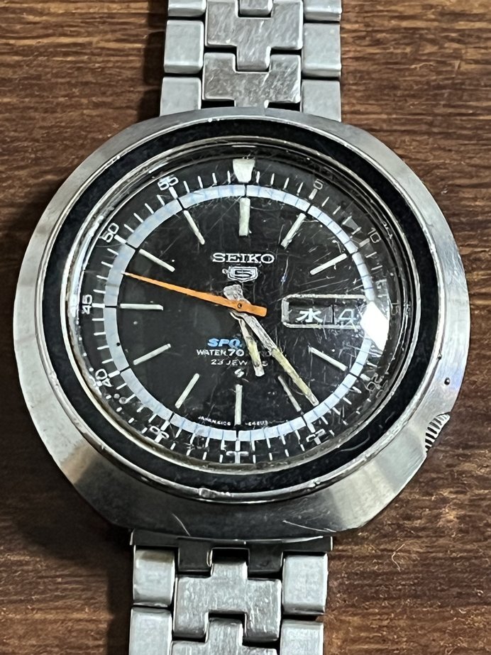 ● SEIKO 5スポーツ インナーベゼル 6106-6430 自動巻 ●拍卖