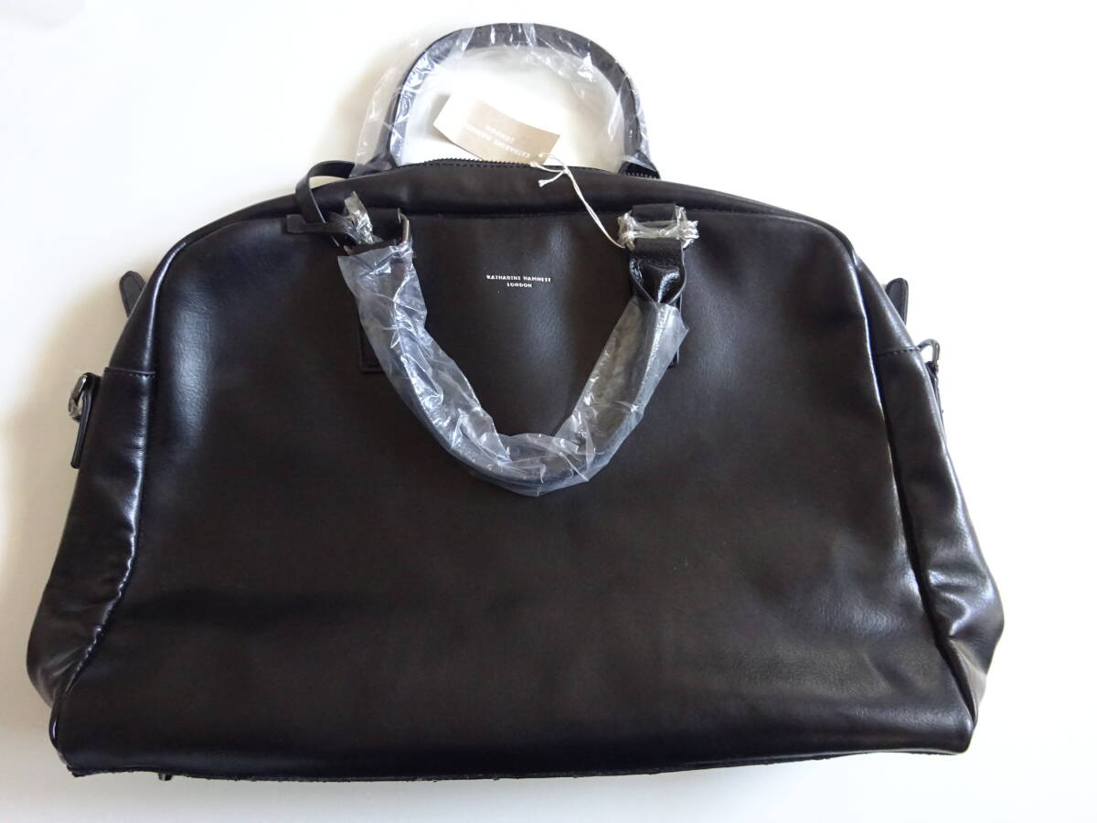 新品未使用 アウトレット品 KATHARINE HAMNETT LONDON キャサリン ハムネット ロンドン トートバッグ 黒 拍卖