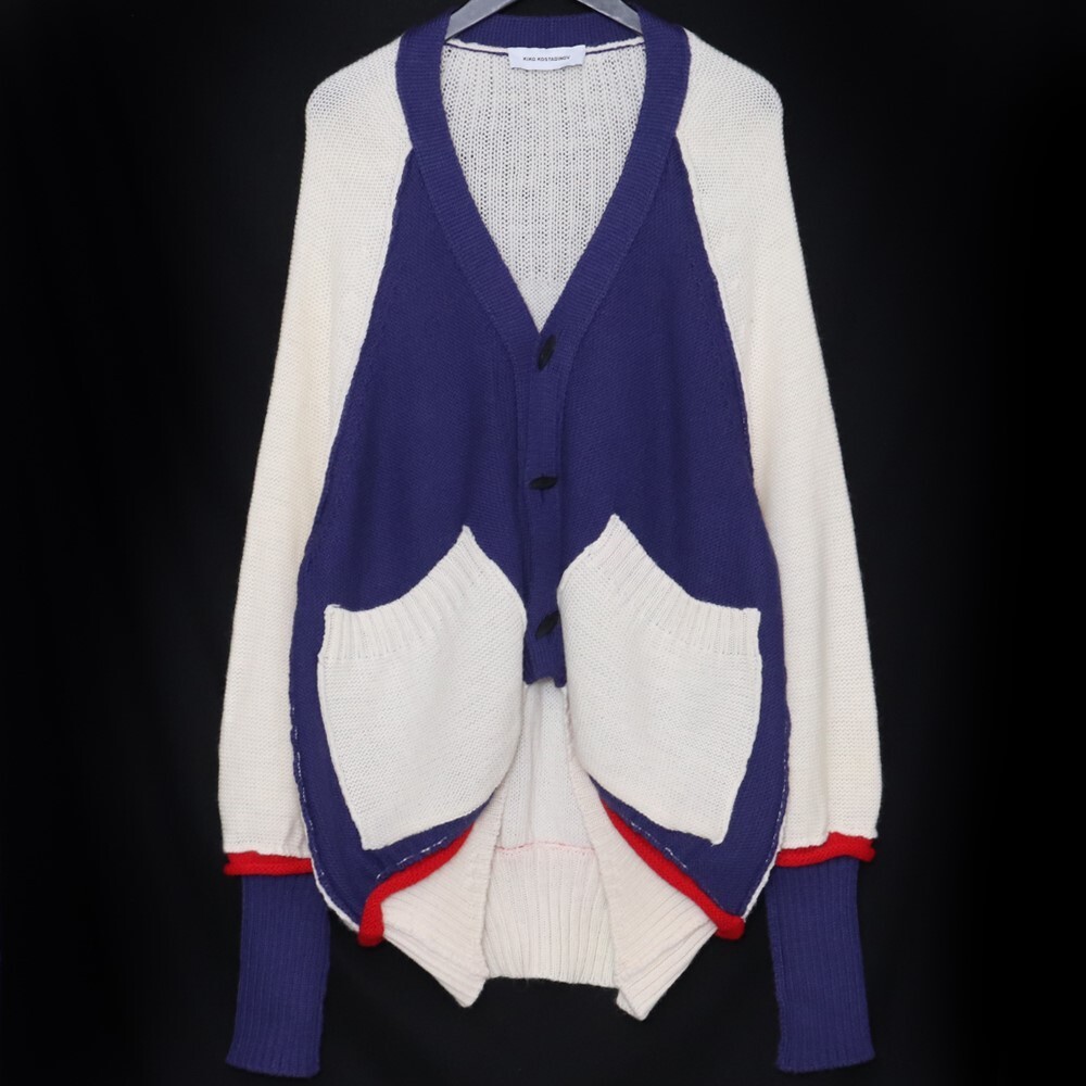 KIKO KOSTADINOV IBLISH CARDIGAN サイズ48 ホワイト 00132022 キココスタディノフ イブリスバージンウールニットカーディガン拍卖