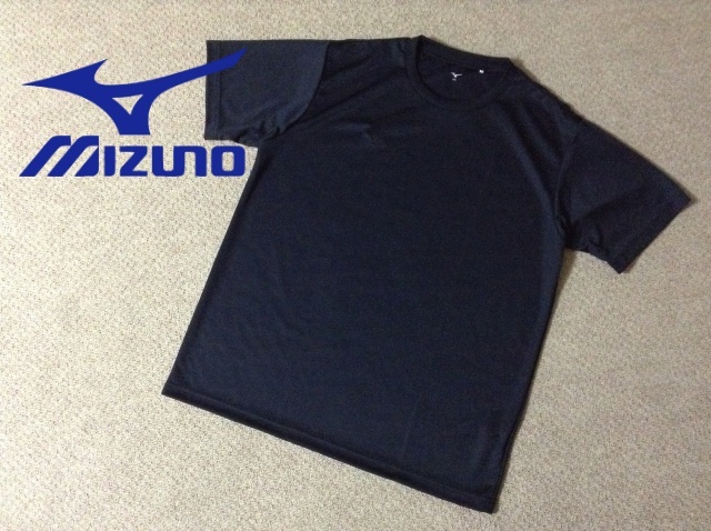 ★美品★送料230円 ミズノ メンズ 吸汗速乾 半袖 Tシャツ 黒 2XLサイズ トレーニング ワークアウト ジム ワンポイントロゴ mizuno 32MA1190拍卖