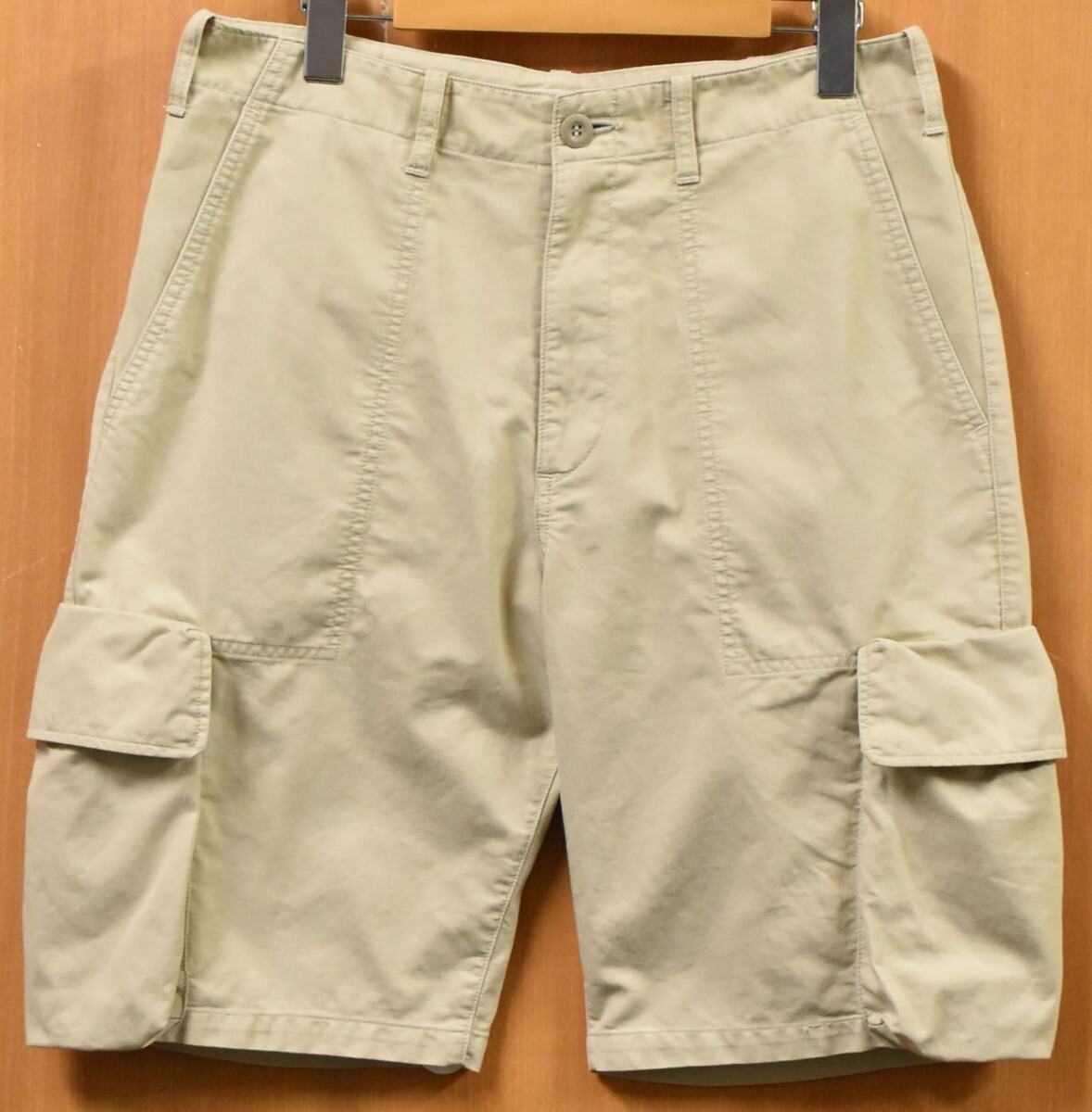 GOODENOUGH グッドイナフ 裏原 カーゴ ハーフパンツ ショートパンツ ショーツ ベージュ メンズM(32126拍卖