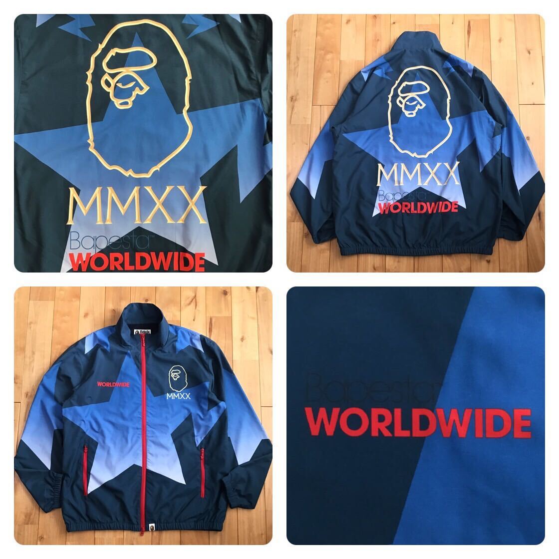 BAPE STA Track Top Jacket Lサイズ a bathing ape star エイプ ベイプ スター アベイシングエイプ トラック ジャケット i056拍卖