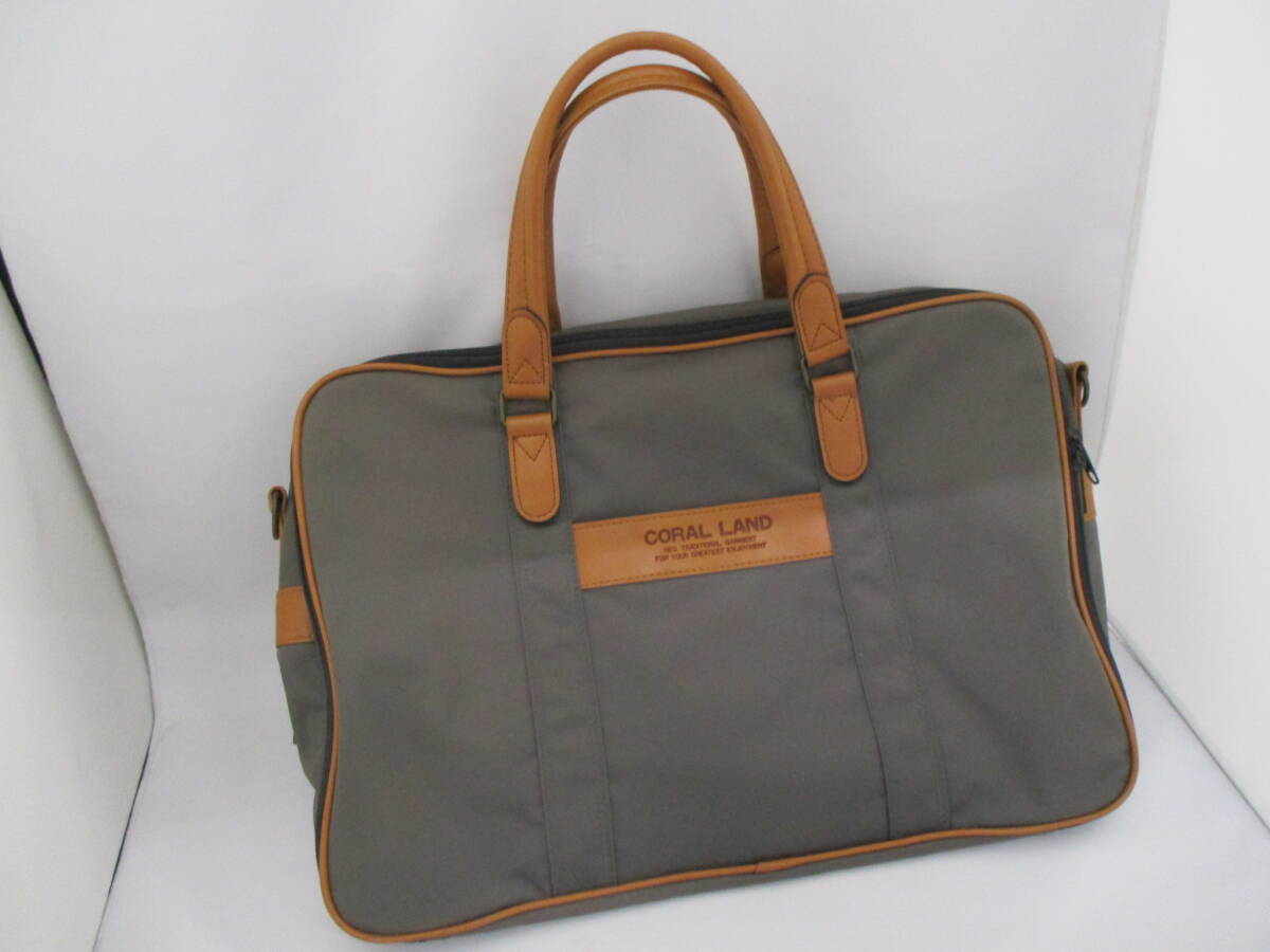 CORAL LAND コーラルランド 旅行バッグ ボストンバッグ 大容量 グレー 【5921】拍卖