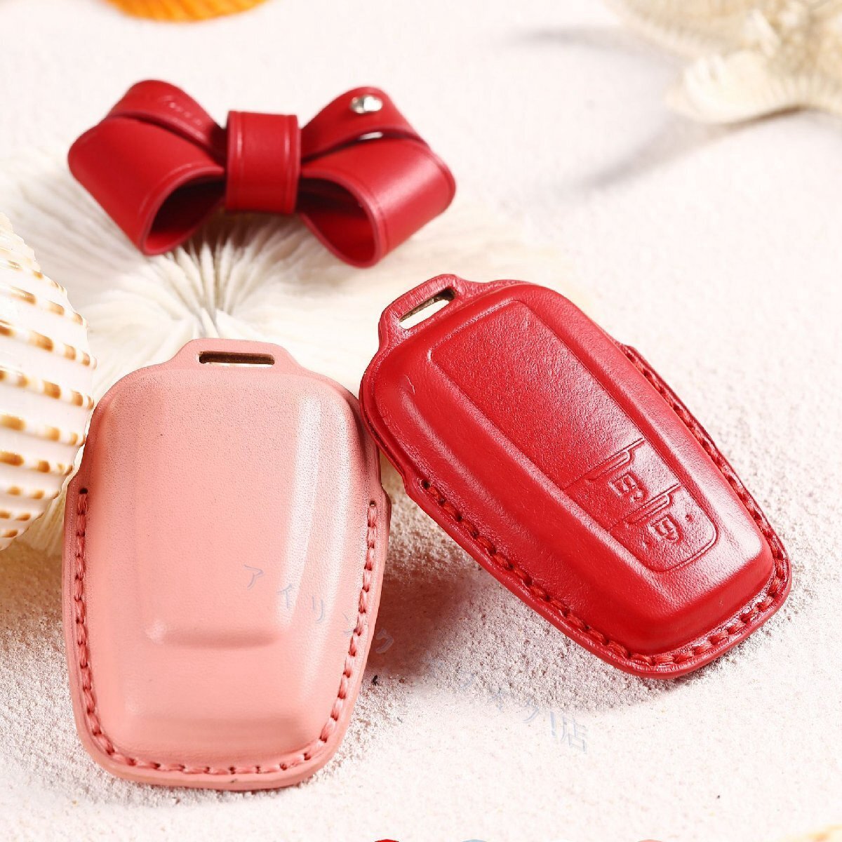 新品TOYOTA 専用 スマート キー ケース トヨタ キーカバー キーホルダー 本革素材 鍵を保護 汚れ 滑り 落ちにく 傷 防止 保護 4色選択/1点拍卖