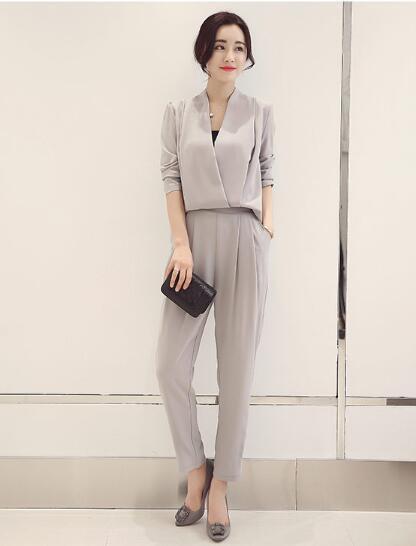 上質オールインワン オーバーオール オフィス セットアップ セットアップ レディース オールインワン パンツドレス パーテYWQ1588拍卖