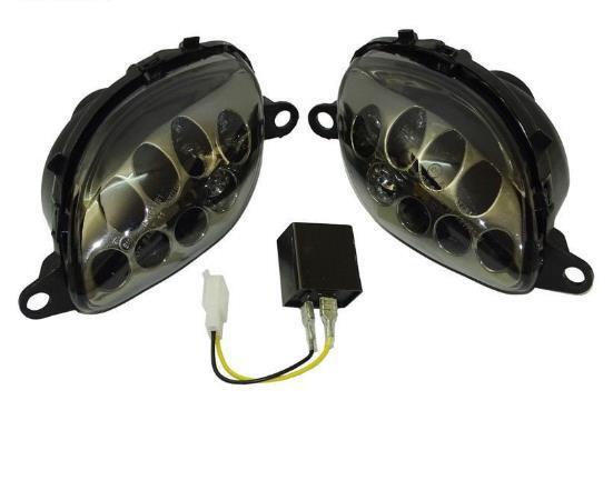 LEDウィンカー フロント GSX/R1300 1999年式~2007年式 隼 ハヤブサ GSXR1300 SUZUKI スズキ スモーク/クリアDJ1080拍卖