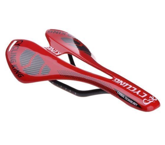 カーボン ファイバー 軽量 サドル MTB マウンテンバイク ロード 光沢 自転車 シート DJ1354拍卖