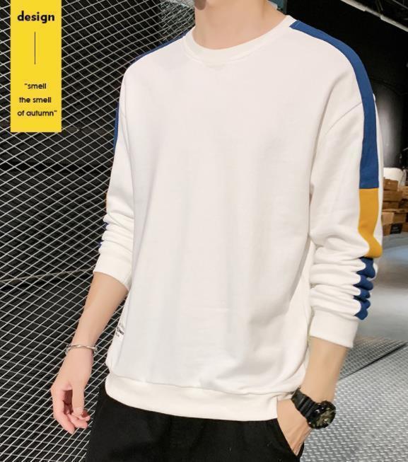 Tシャツ プルオーバー メンズ 秋服 トレーナー スウェット 長袖トップス ゆったり 学生 ジュニア 4色 M-3XL YLH823拍卖