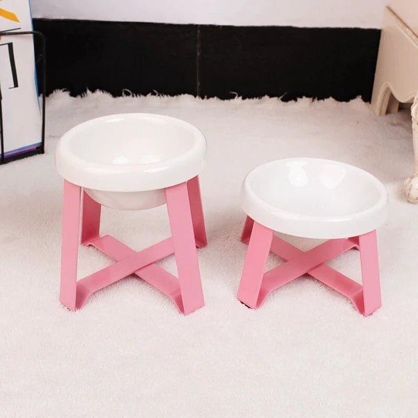 4137#犬と猫のための鉄フレームセラミックボウルZJEA1357拍卖