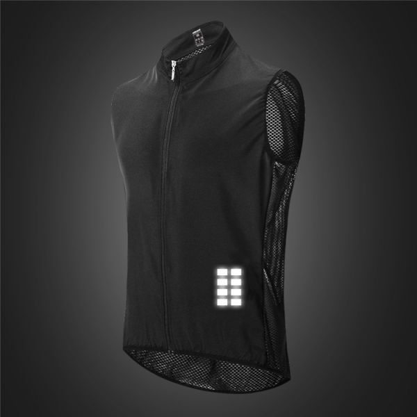 撥水 反射 サイクリングベスト メンズ 自転車ウエア ジレー 薄手 スポーツ男女兼用メッシュ吸汗速乾通気トップス カラーC・XLサイズDJ136拍卖