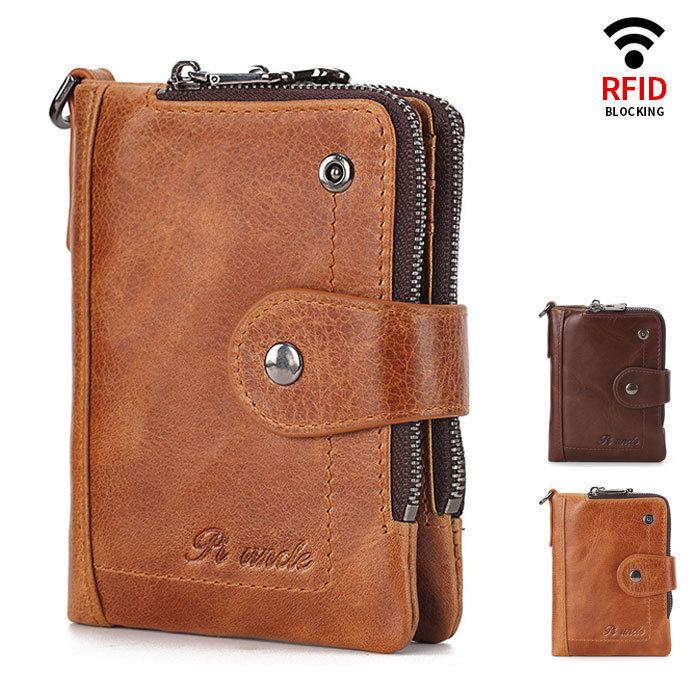 財布 メンズ 財布 短い財布 二つ折り財布 本革 レザー 財布 多機能大容量本革 薄型 二つ折り 小銭入れ YLH436拍卖