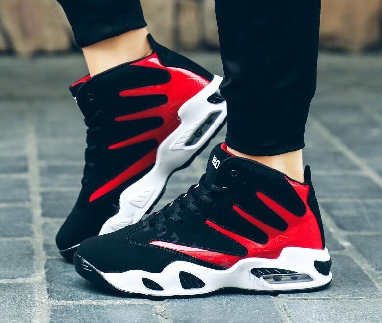 ☆新品お色選択可 夏 赤 男女兼用 ユニセックス プチプラ 通勤 通学 ストリート HIPHOP ダンス おしゃれ かっこいい 26.5cm拍卖