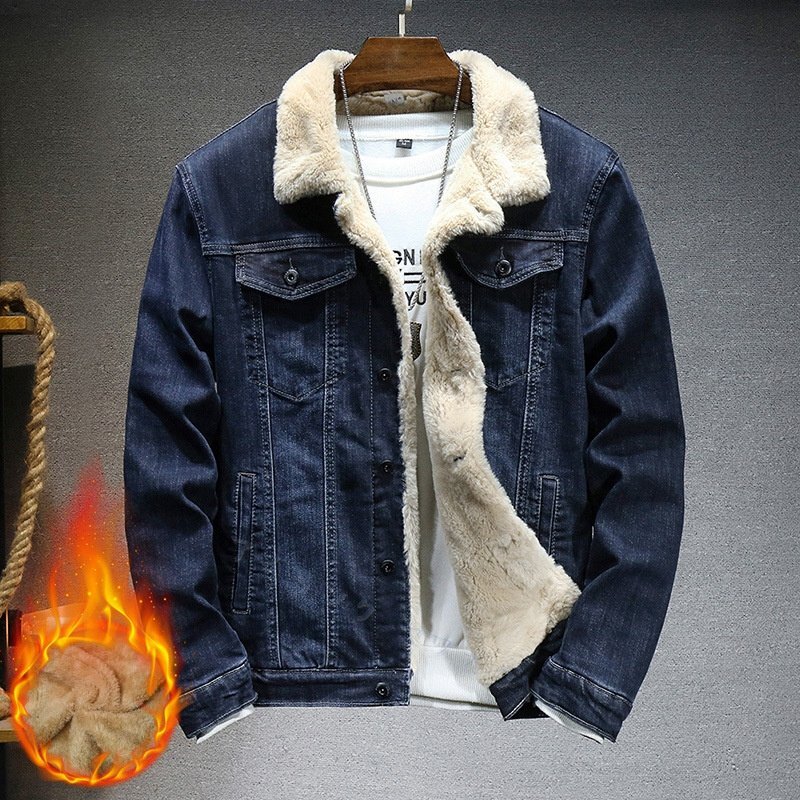 ☆新品 デニムジャケット メンズ 裏ボア裏フリース ジージャン バイクジャケット 作業服 アウター ヴィンテージ厚手 冬用 4XL拍卖