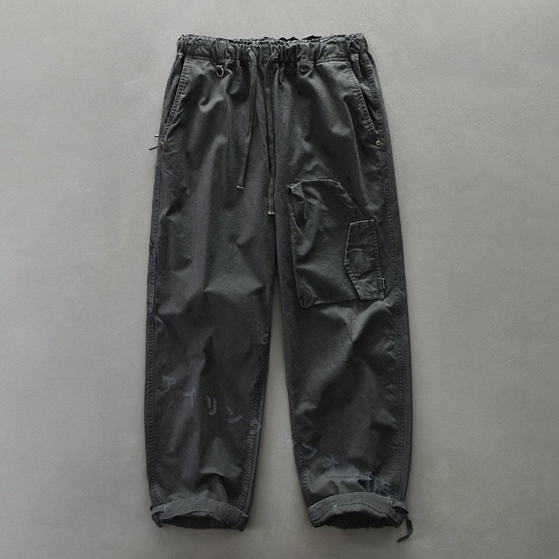 ☆新品 カーゴパンツ カジュアルパンツ メンズ 春秋服 作業ズボン ワークパンツ アウトドアパンツ ボトムス グレー M拍卖