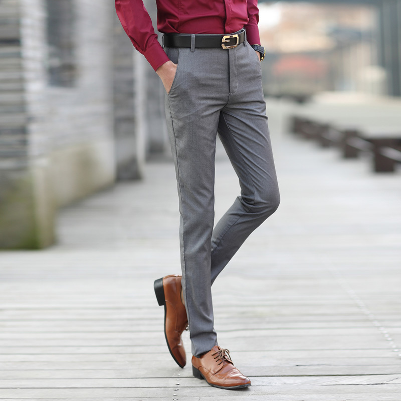 メンズスラックス スキニーパンツ 無地 薄手 美脚 ノータックズボン クールビズ 細身 通勤 春夏秋 DJ256拍卖