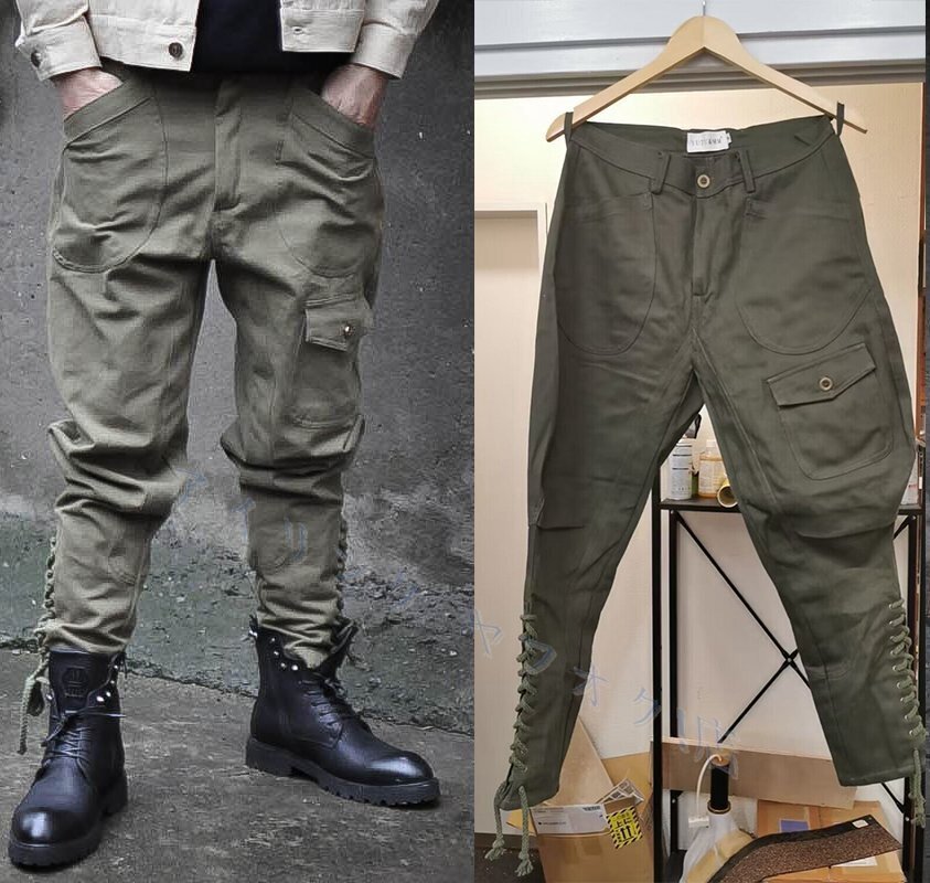 新品職人手作り ユーロヴィンテージデザイン ジョッパーズパンツ 乗馬ズボン 100%コットン モーターサイクルパンツ S~3XL拍卖
