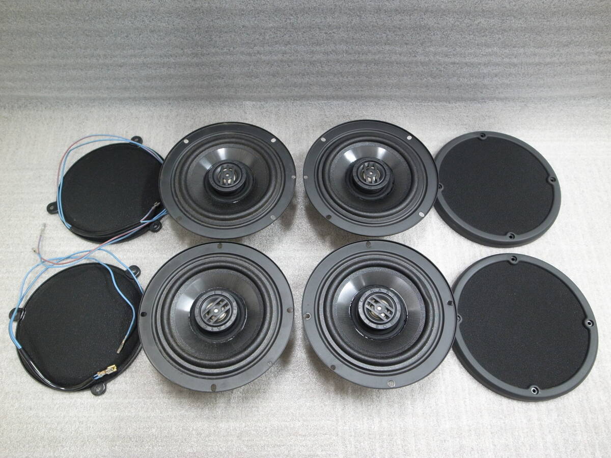 【中古特価】ハーレーダビットソン純正 スピーカーオーディオシステム一式 5.25インチ(133mm)ハーネスグリル付き拍卖