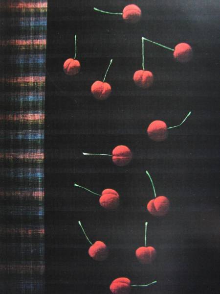 浜口陽三、「14のさくらんぼ」、厳選、希少画集・額装画、人気作品、新品高級額 額装付、状態良好、濱口陽三拍卖