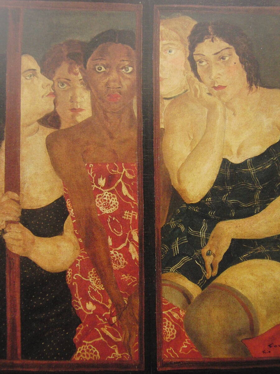 藤田嗣治、「窓」、厳選、希少画集・額装画、人気作品、新品高級額 額装付、状態良好、送料無料拍卖