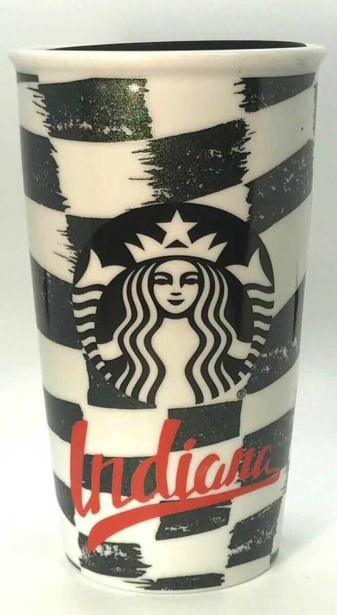 ラスト★ スターバックス Starbucks ★ Indiana アメリカ 北米  インディアナ州  ご当地限定  トラベルマグ  タンブラー  ★新品拍卖
