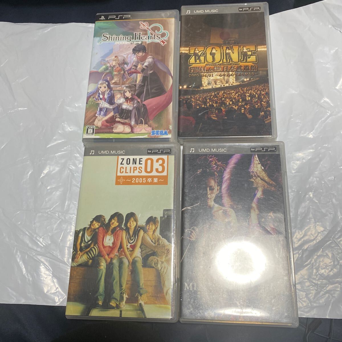 PSP ソフト playstation umd music zone 中島美嘉 シャイニングハーツ 4本セット拍卖