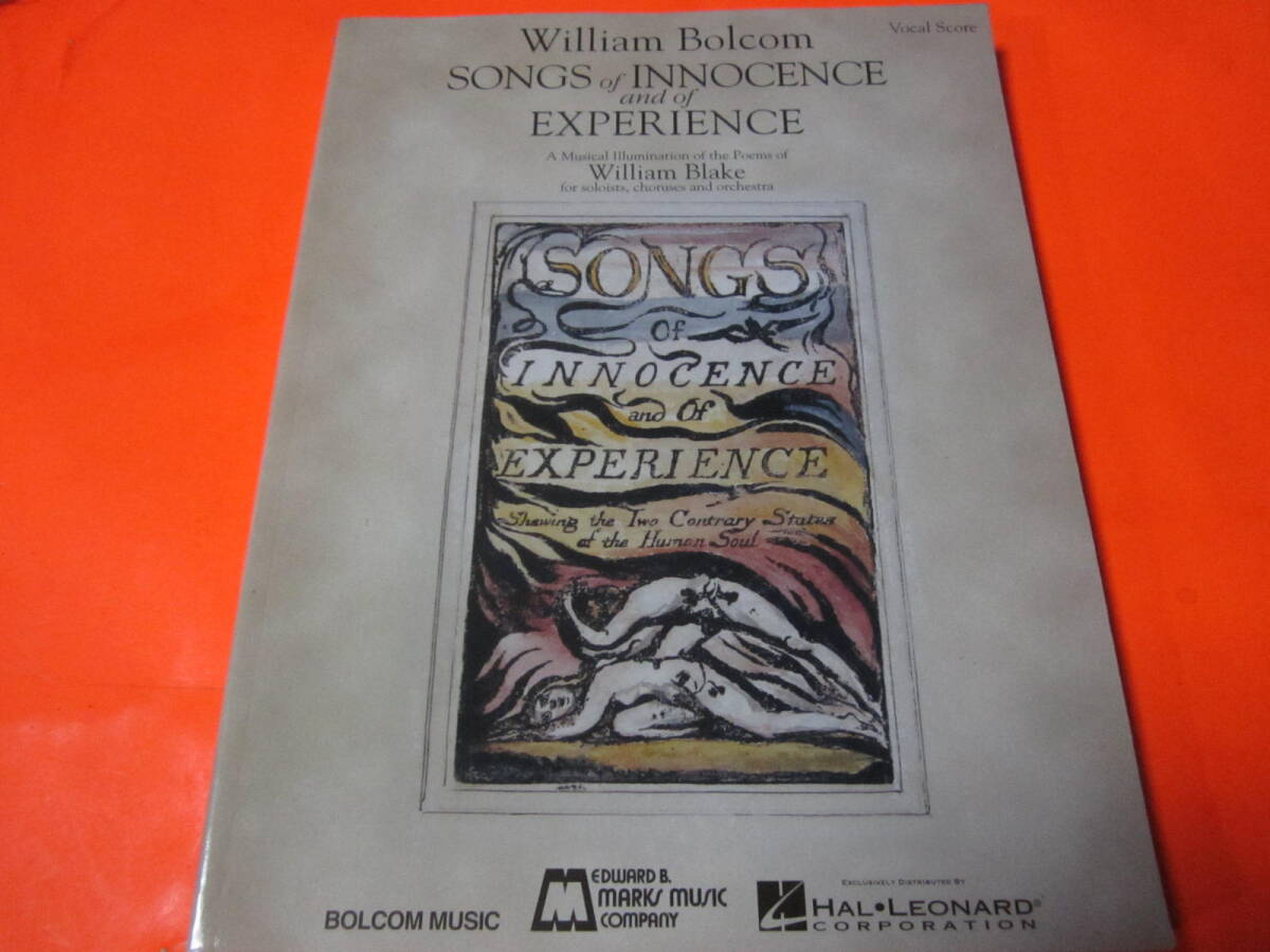 ♪輸入楽譜Songs of Innocence And of Experience 無垢と経験の歌 ウィリアム・ブレイク ヴォーカルスコア 拍卖