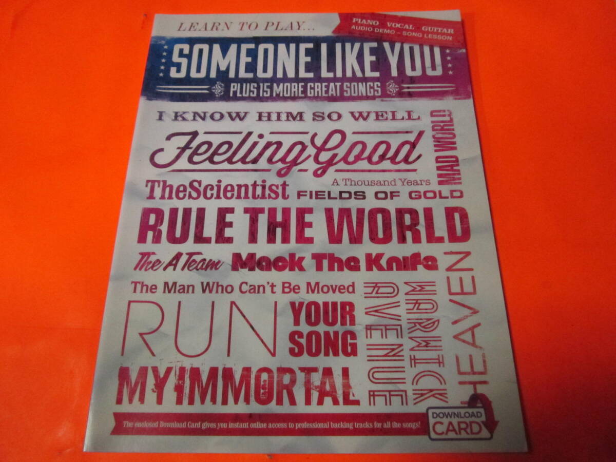 ♪輸入楽譜 Learn to Play Someone Like You Plus 15 More Great Songs: Piano, Vocal, Guitar ピアノ ヴォーカル ギター 洋楽拍卖