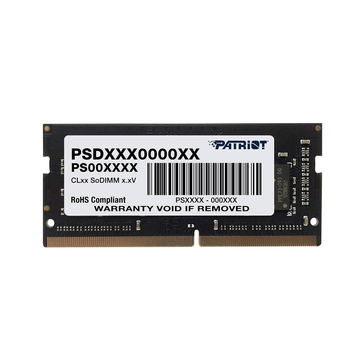 【中古】Patriot Memory DDR4 2400MHz PC4-19200 8GB SODIMM ノートパソコン用メモリ PSD48G240拍卖